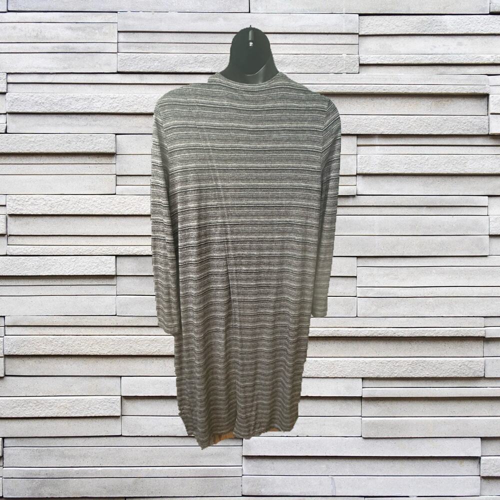 Ann Taylor Loungewear Gray & Black Duster Sz. XL - Picture 4 of 6